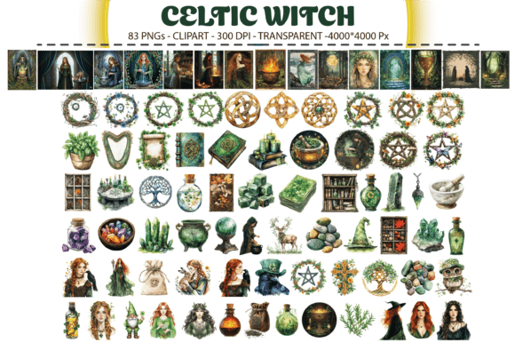Download Celtic Witch Clipart – 83 PNGs - Witch Collection