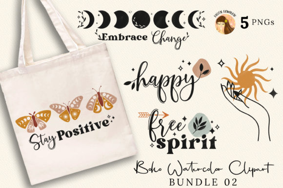 Download Boho Watercolor Clipart Bundle 02 - Watercolor Collection