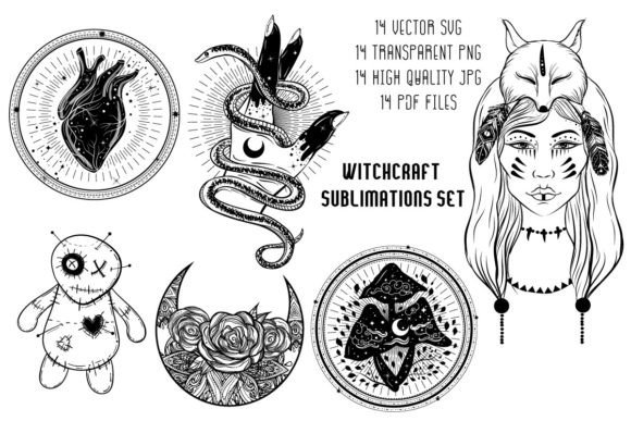 Download Witchcraft Sublimations Set - Witch Collection