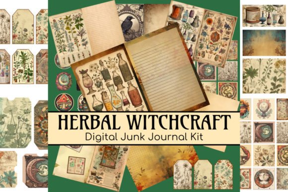Download Witchcraft Nature Junk Journal Kit - Witch Collection