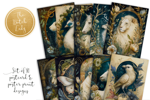 Download White Animals Postcard Art Prints - Art prints Collection
