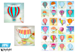 Download Hot Air Balloons Square Digital Images - Digital images Collection