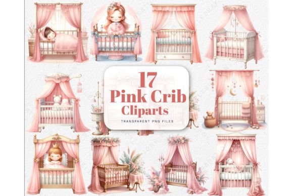 Download Watercolor Baby Newborn Crib PNG Clipart - Watercolor Collection