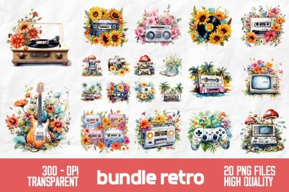 Download Old School Retro Design Bundle - Old school Collection