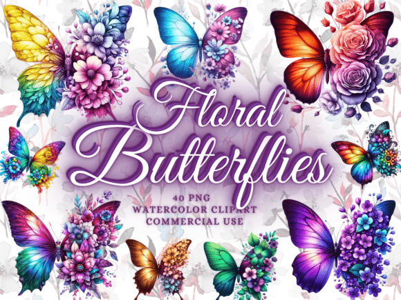 Download Floral Butterfly Png Bundle Butterflies - Butterflie Collection